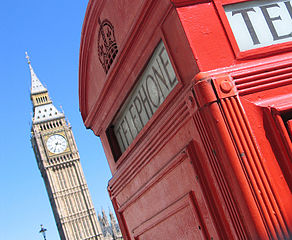 Rote Telefonzelle in London